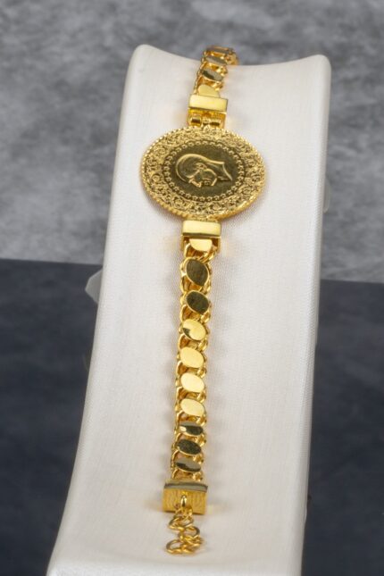 Çeyrekli Altın Pul Zincir Bileklik
